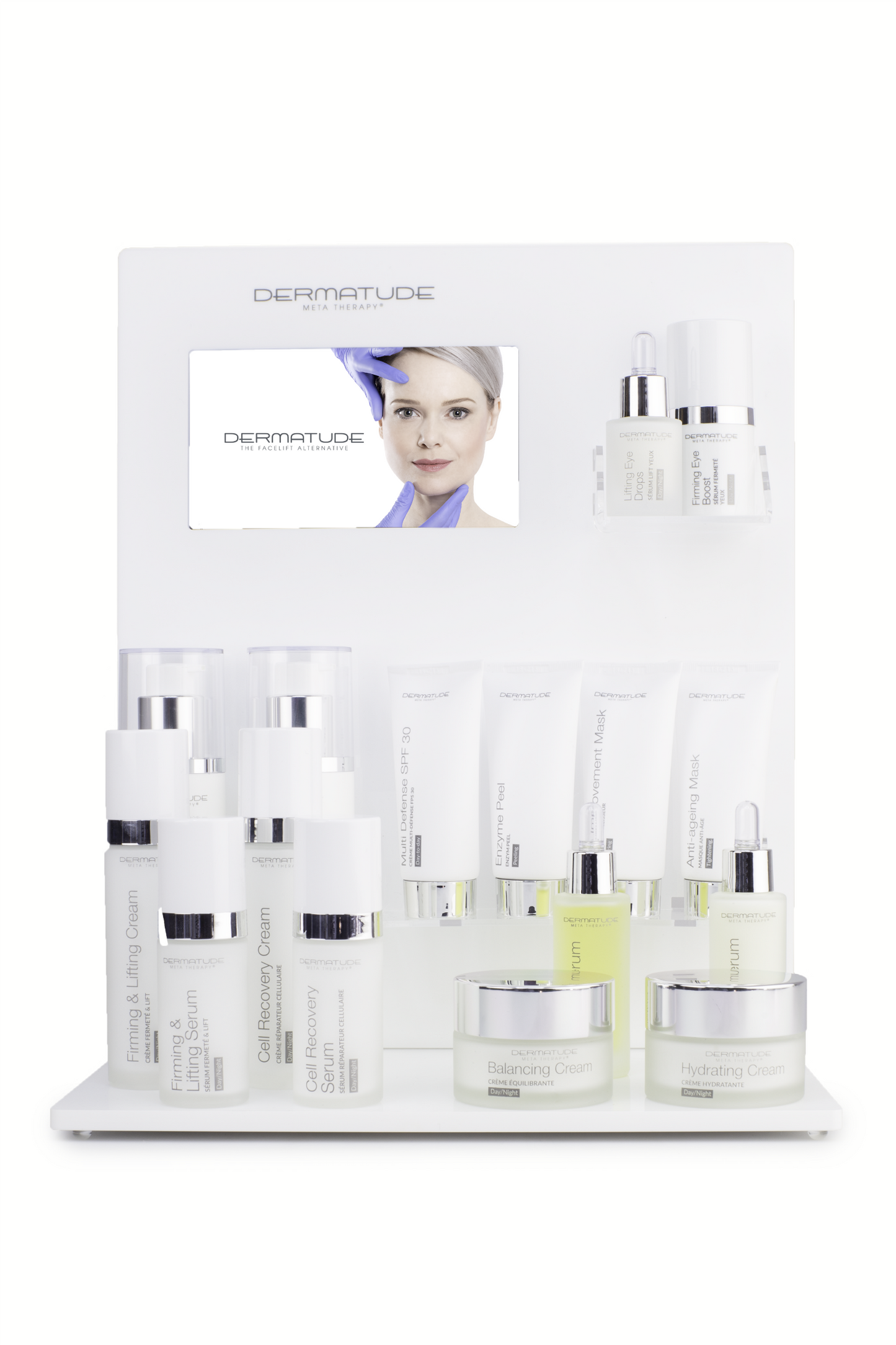 Dermatude Counter Display with Movie Screen
