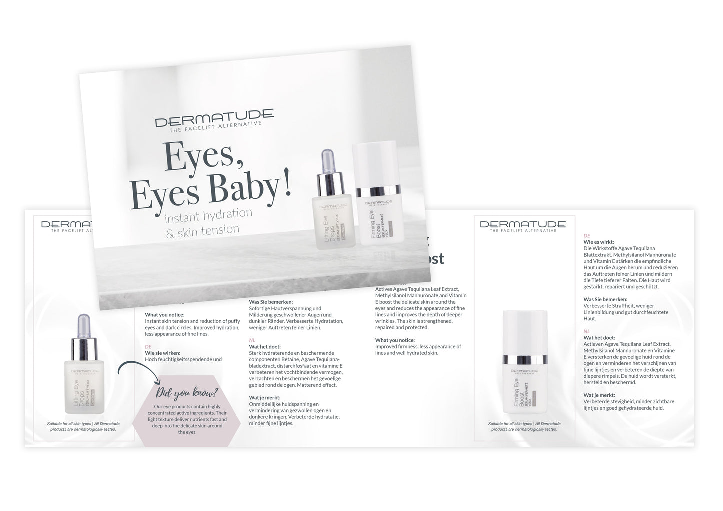 Dermatude Sample Card Eye Care (Qty 25)