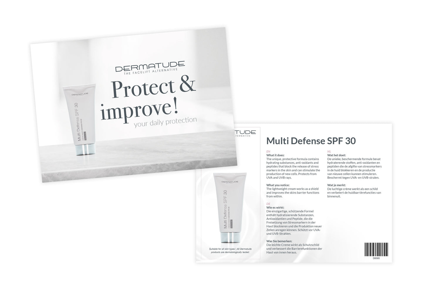 Dermatude Sample Card Multi Defense SPF 30 (Qty 25)