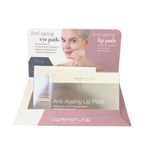 Retail Display for Anti-aging Eye + Lip Pads